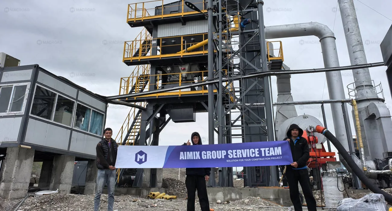 ALQ100 stationary asphalt mixing plant customer feedback