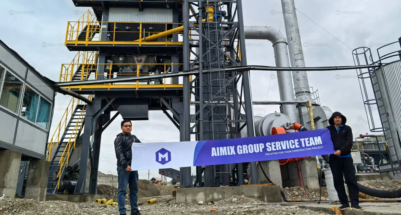 ALQ100 stationary asphalt mixing plant customer praise