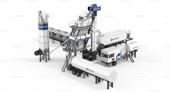 ALYQ asphalt mobile batching plant in Macroad