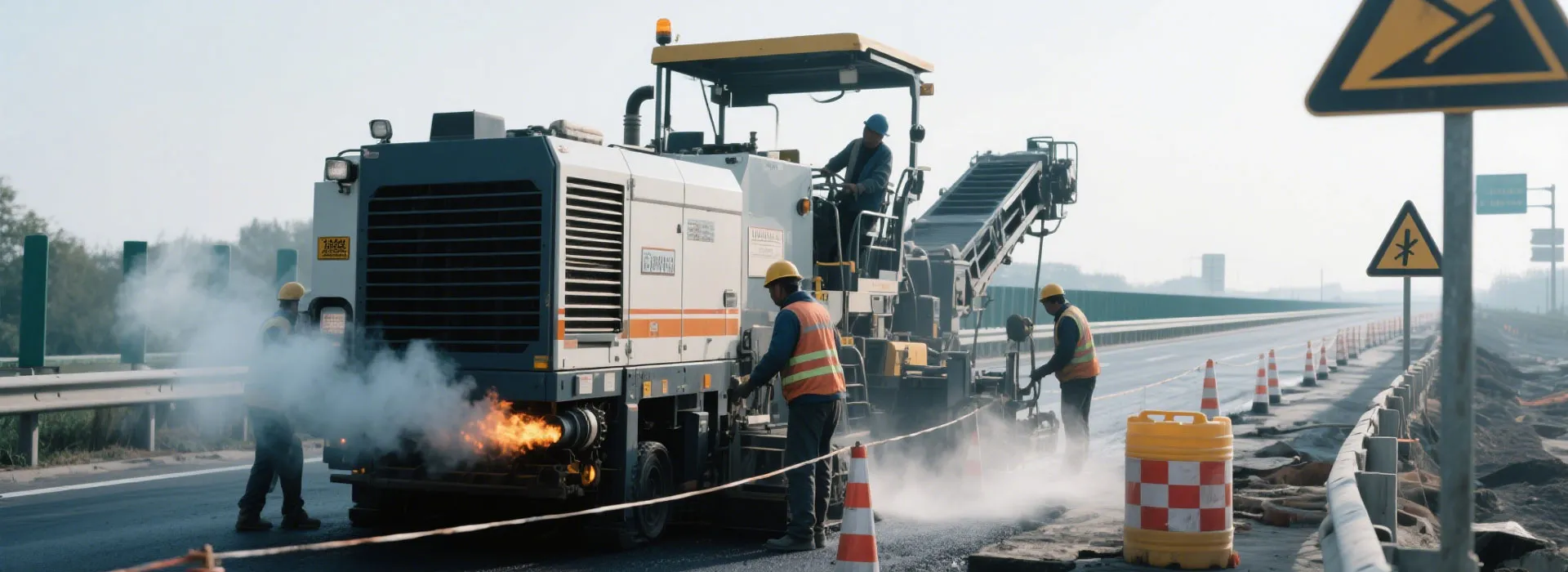 Asphalt Recycling Plant in the Macroad