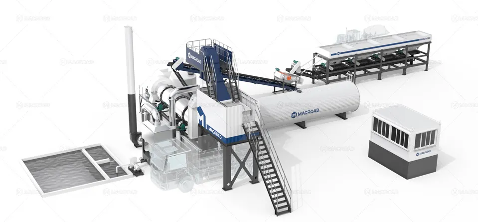New models in Macroad of drum mix type stationary asphalt plant