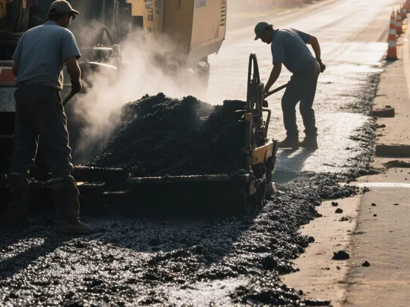 Recycled Asphalt Road Construction