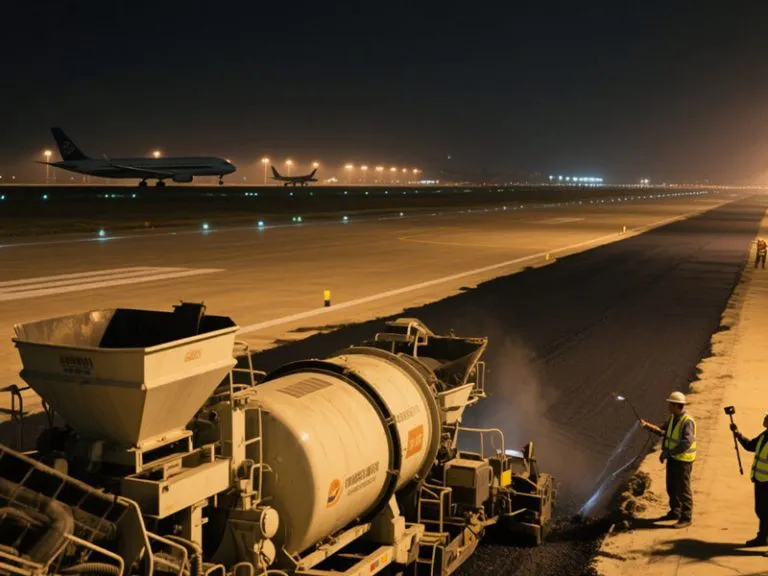 airport road construction project in the Macroad