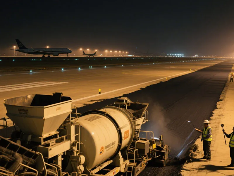 airport road construction project in the Macroad