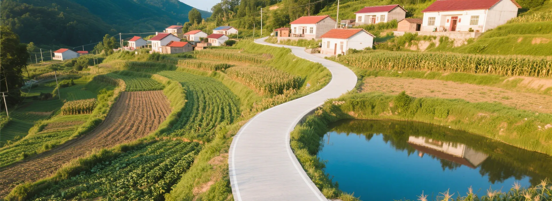 rural road construction project for asphalt plant