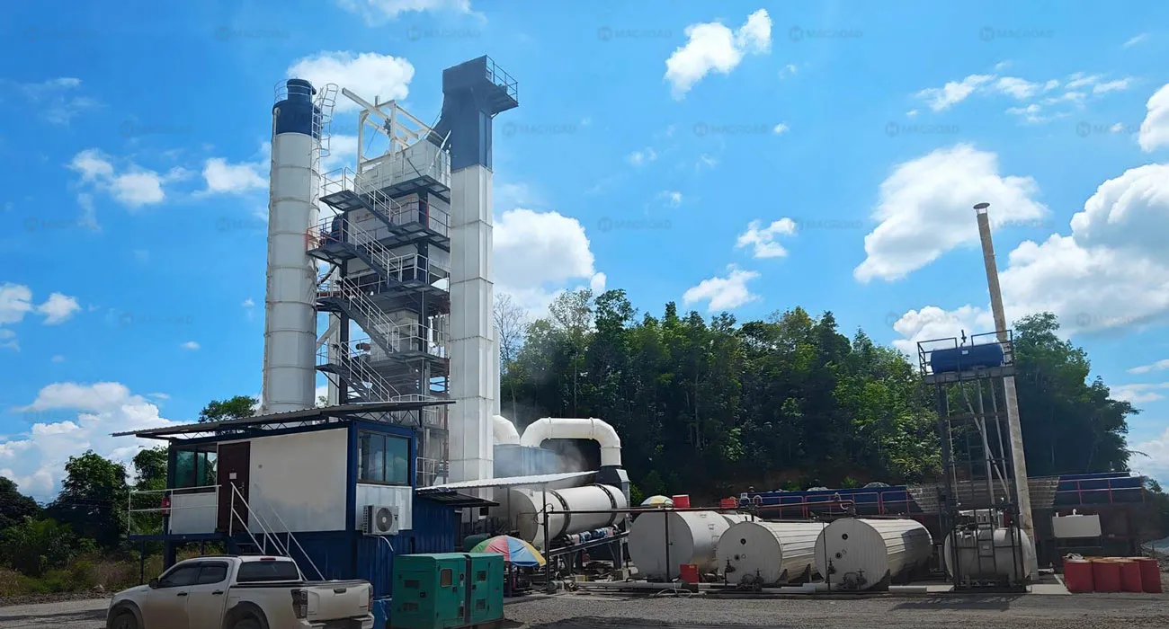 ALQ120 Asphalt Batch Plant On site in the Malaysia Sabah