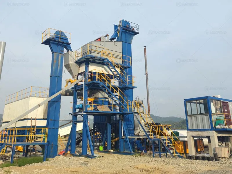 ALQ80 asphalt mixer plant in the Philippines