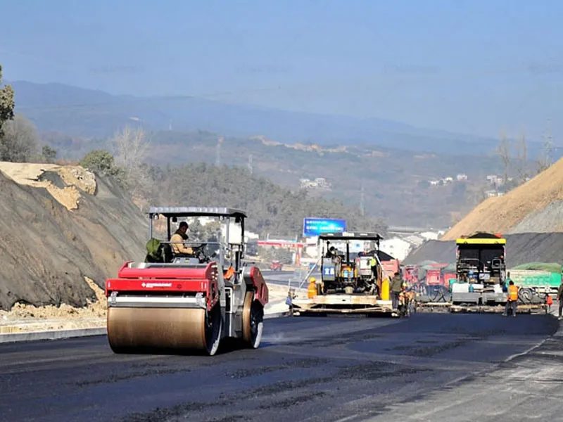 ALYQ90 mobile asphalt plant used in urban road construction and expansion