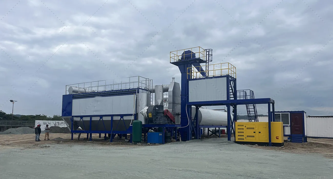 Ecuador ALYT100 Mobile Asphalt Plant Conquers Remote Sites in 48 Hrs