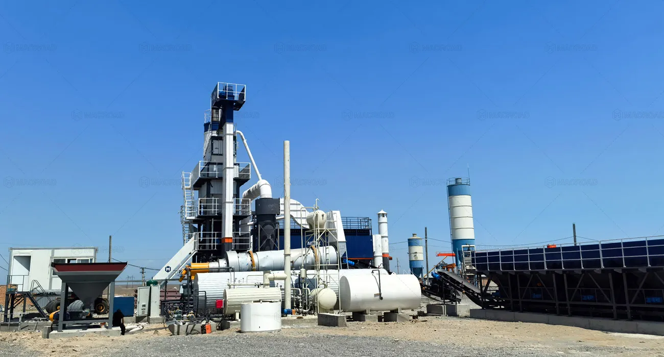 80tph stationary ALQ80 asphalt plant construction Batken