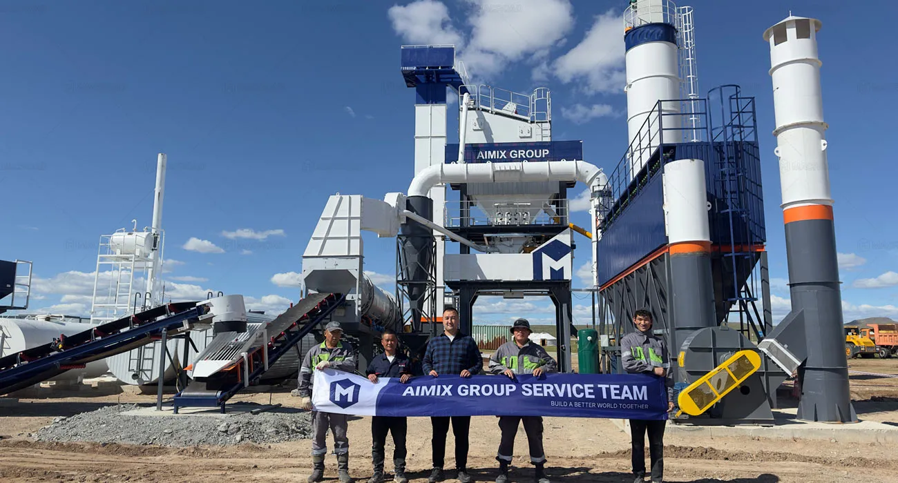 ALQ80 asphalt batching plants from Macroad in Mongolia