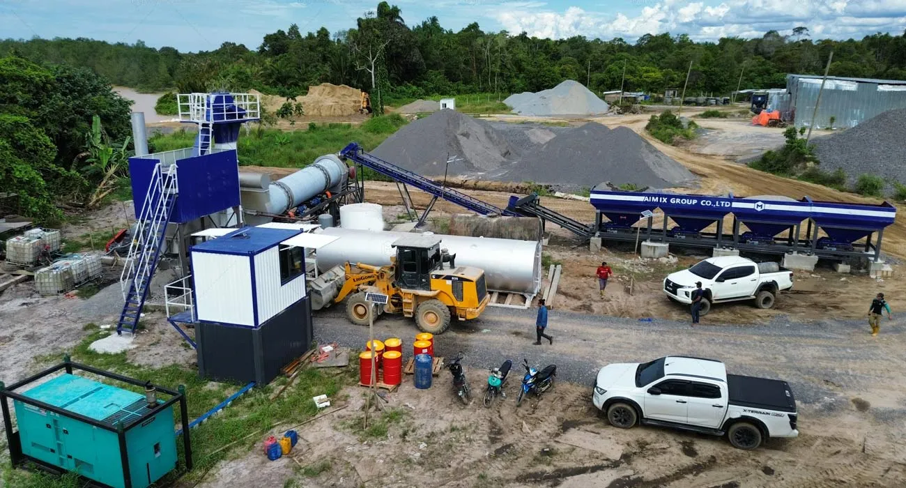 ALT80 80tph Malaysia asphalt drum mix plants