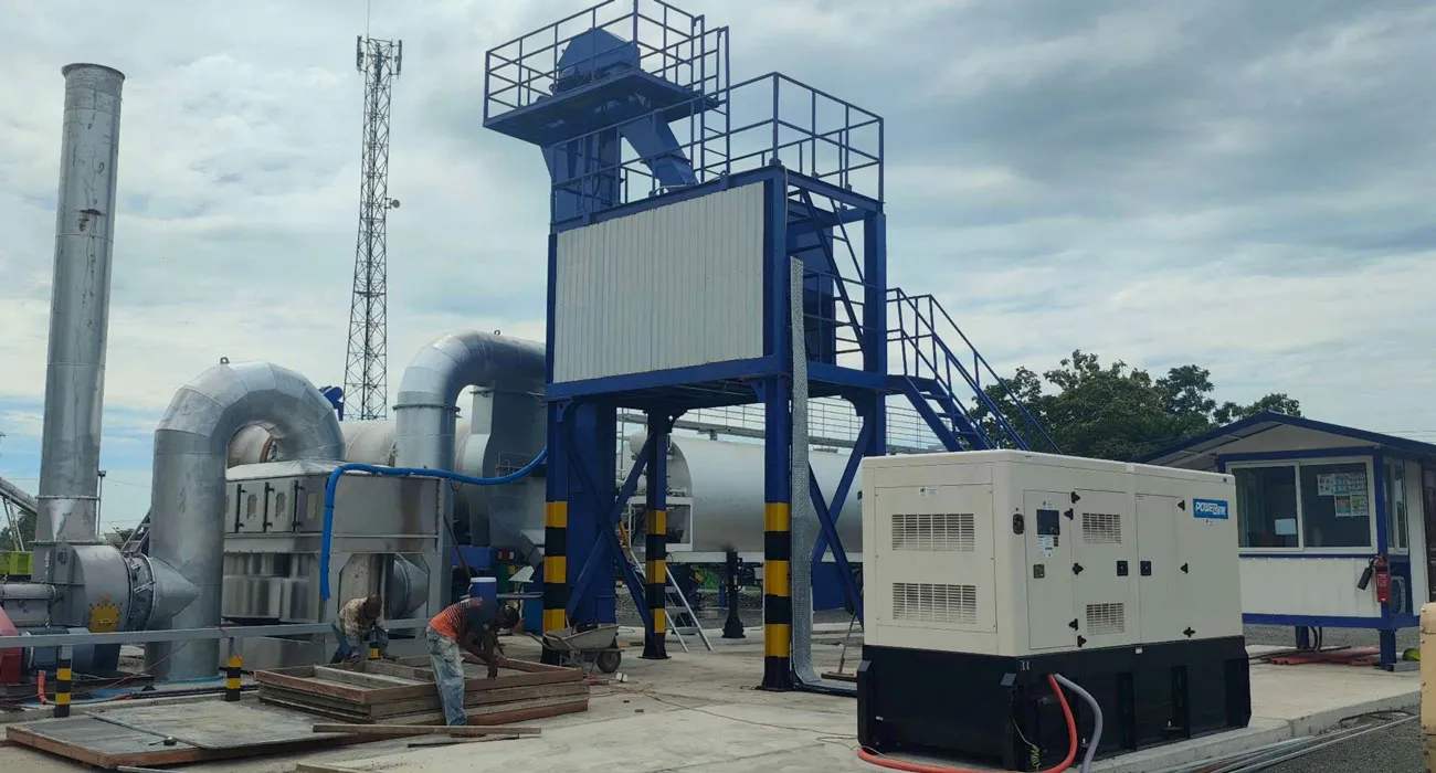 ALYT80 mobile type asphalt plant portable machine in Macroad