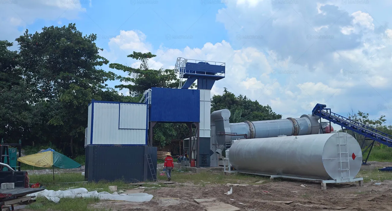 drum mix plant ALT80 in the Malaysia