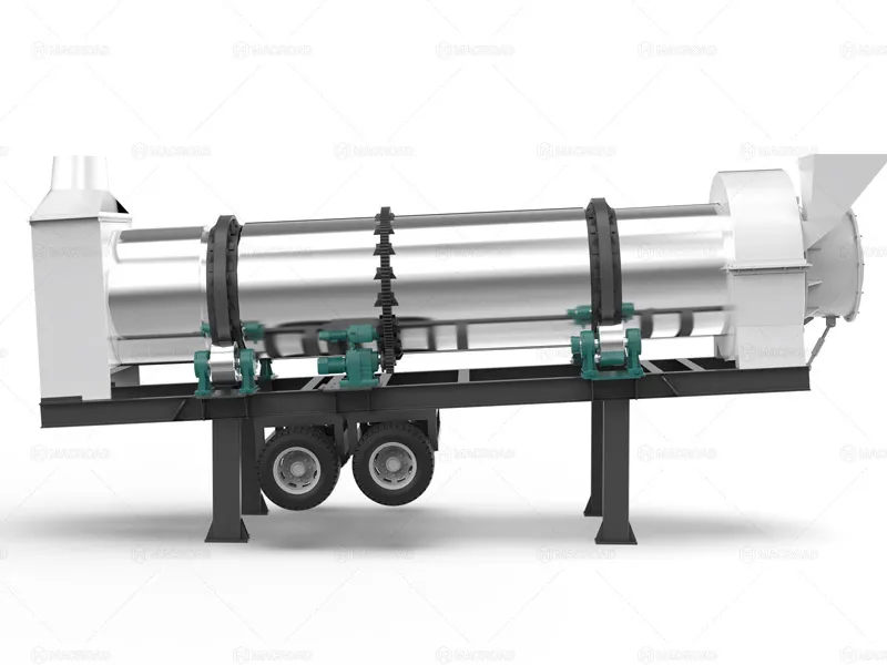 portable asphalt plant dryer drum