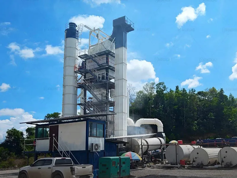 ALQ120 Asphalt Plant in Malaysia from Macroad Asphalt Plant Manufactruer