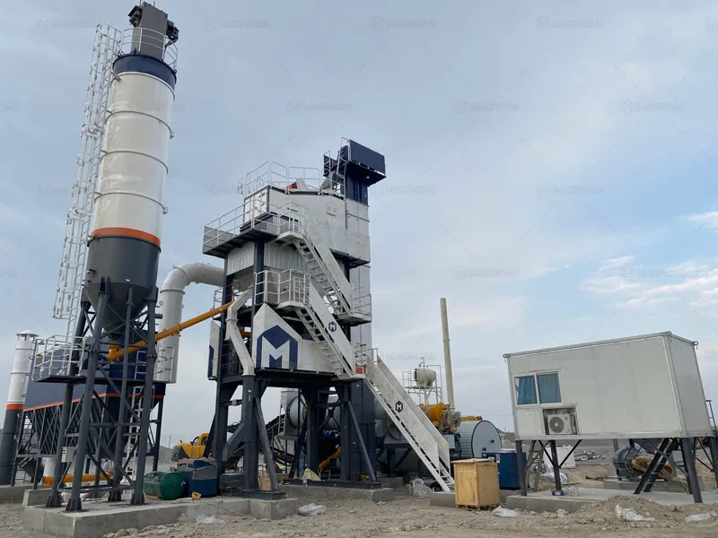 ALQ80 Asphalt Plant in Uzbekistan from Macroad Asphalt Plant Manufactruer
