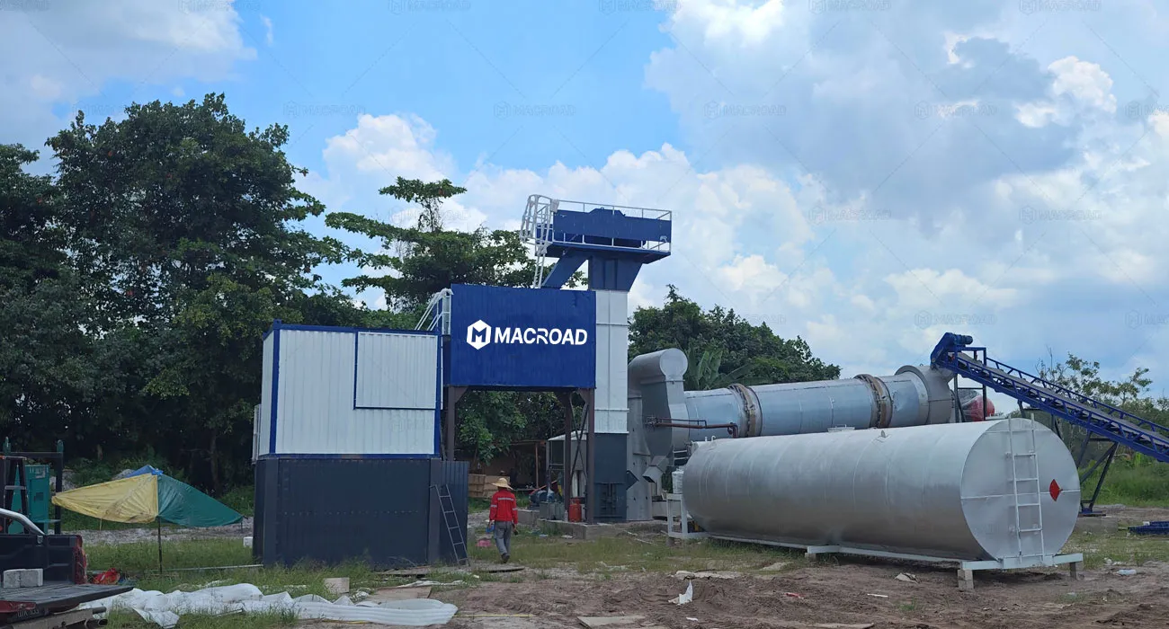 ALT80 asphalt drum mix plant in Malaysia Kuching