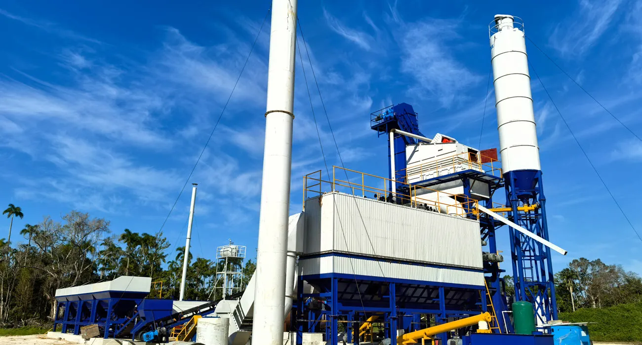 ALQ120 stationary asphalt plant in Jamaica for Urban & Municipal Road Project