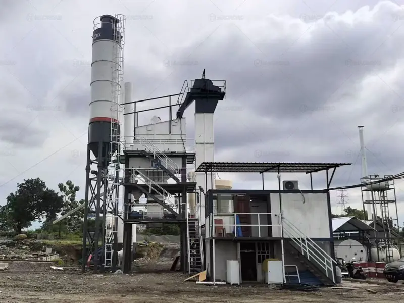 ALQ80 80tph asphalt mixing plants in Indonesia