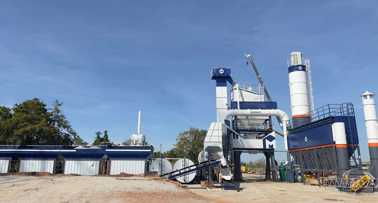 ALQ80 asphalt hot mix plant in Myanmar