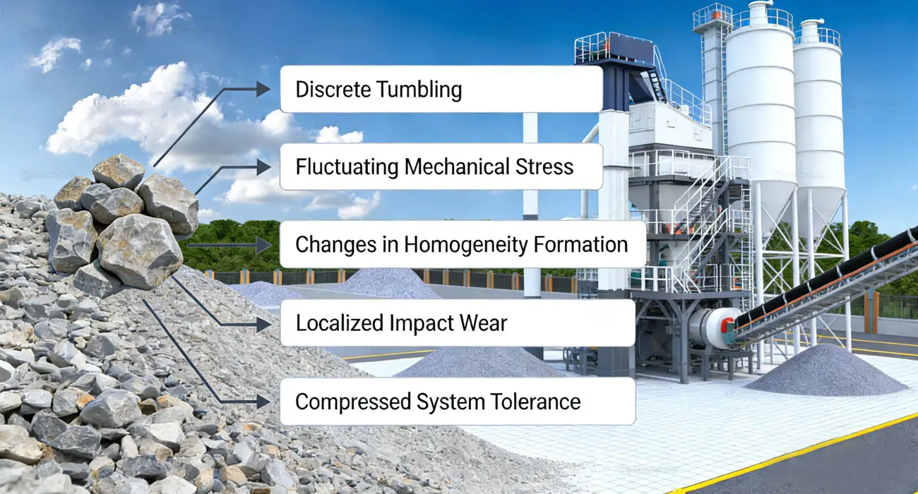 How Large Aggregates Affect Mixing System Operations