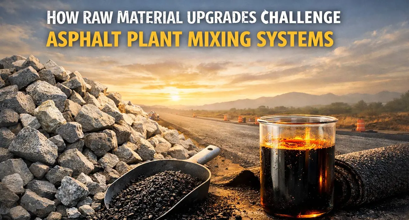 How Raw Material Upgrades Challenge Asphalt Plant Mixing Systems