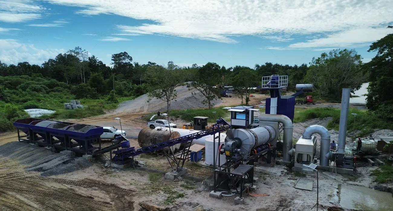 Asphalt plants in Soft soil foundations and high-humidity areas
