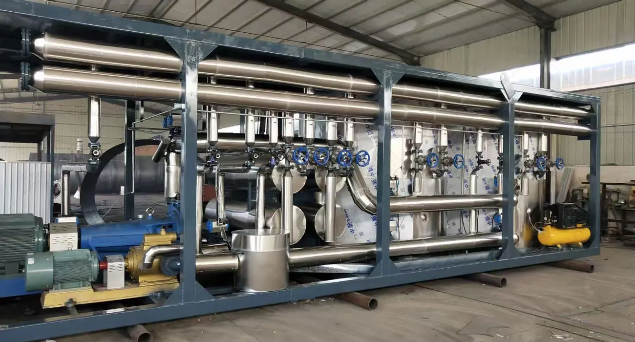 Production principles of modified asphalt plant