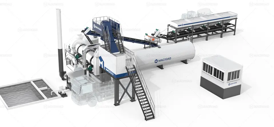 ALT Stationary Drum Mixing Asphalt Plant with Long-Term Stable Supply