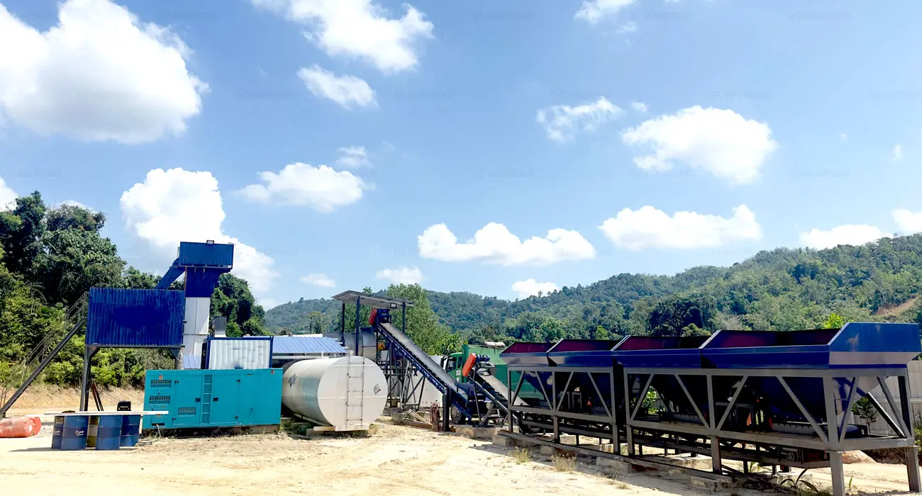 ALT60 drum mix type stationary asphalt plant Supporting Malaysia Regional Road Connectivity